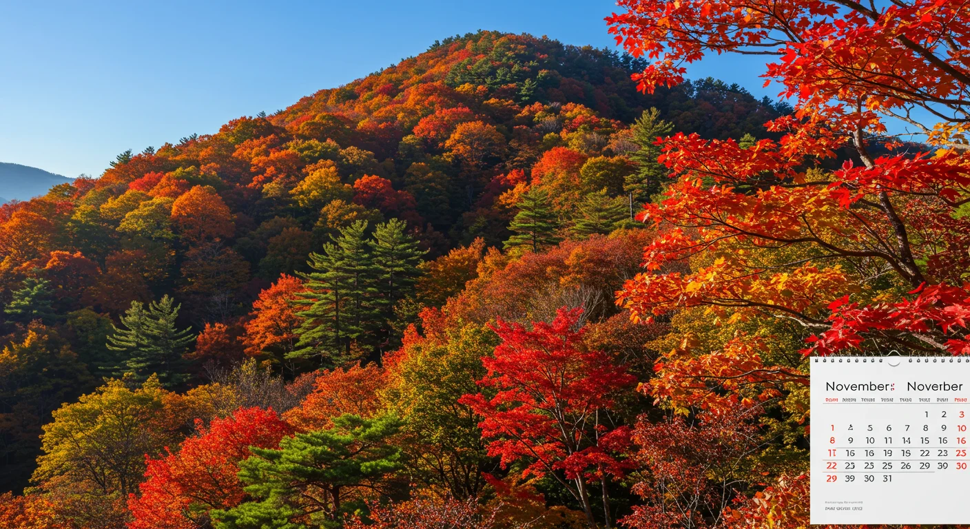 When Naejangsan Maple Leaves Peak in 2025