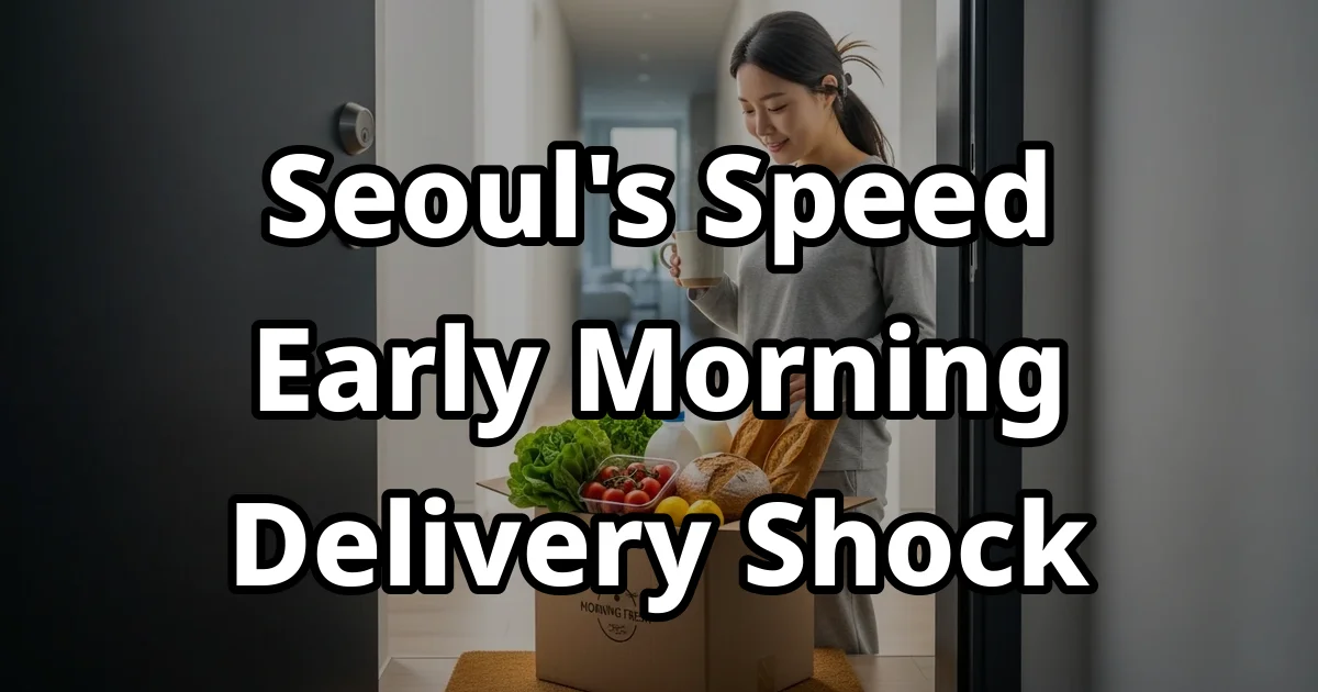 Early Morning Delivery Seoul My First Experience