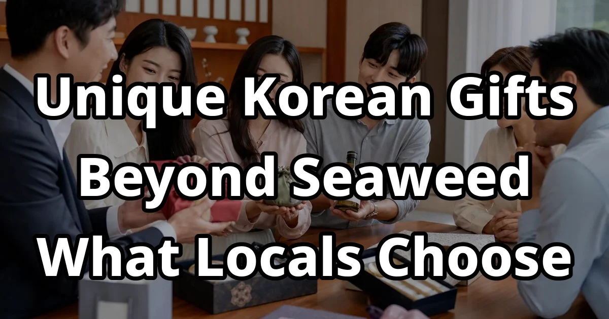 Unique Korean Gifts Locals Actually Give