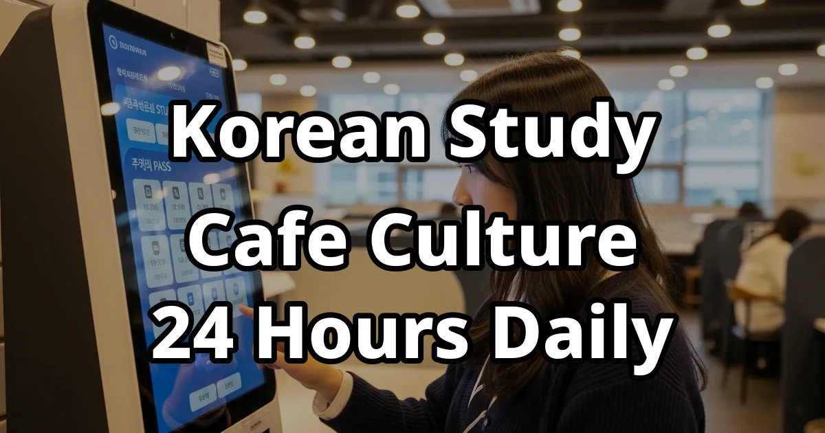Study Cafe Korea 24hr Dedication