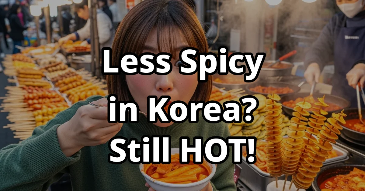 Less Spicy Korea Why Your Order Might Still Be Hot